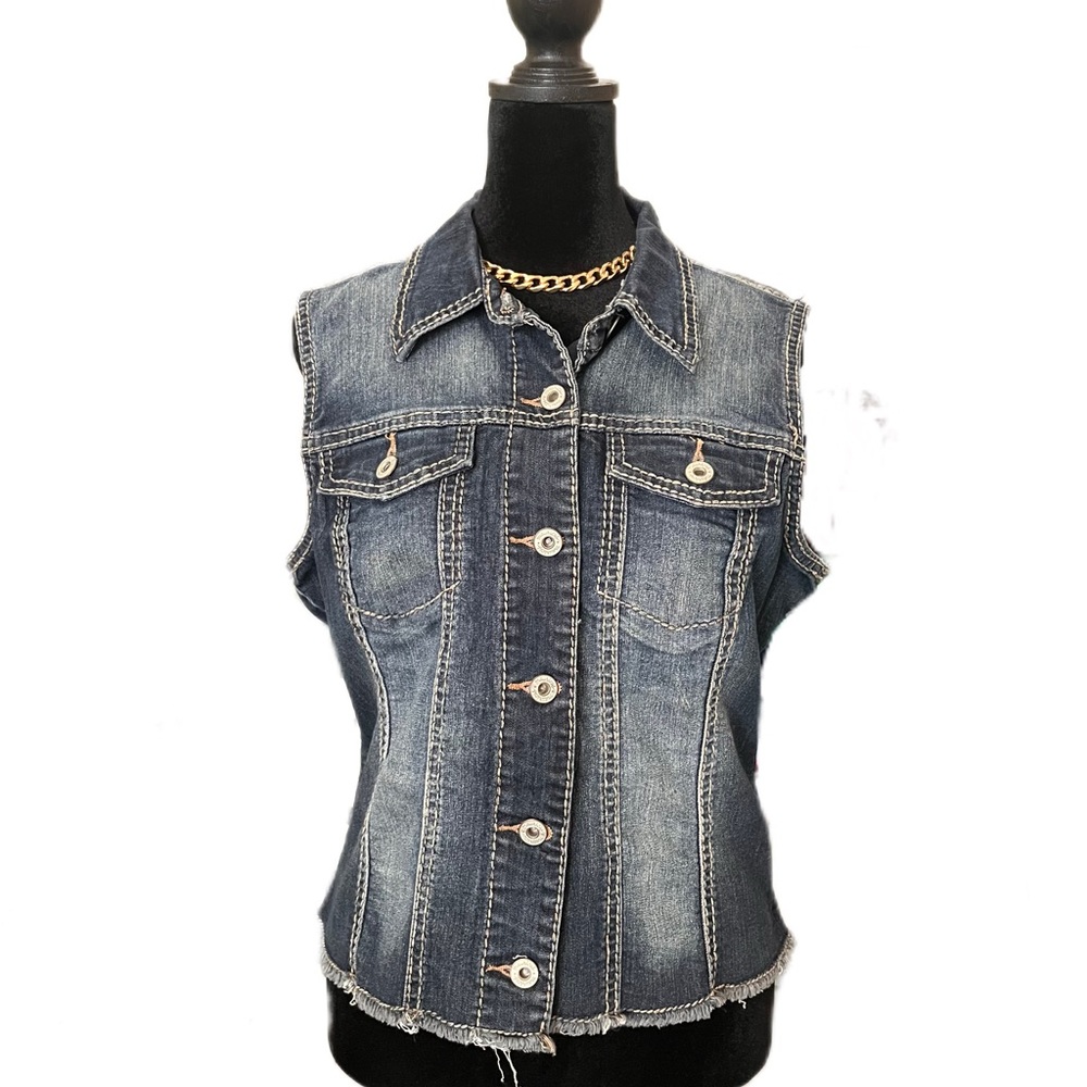 Maurices Denim Vest Size L